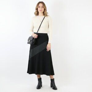 *Laura Petites Black Midi Skirt